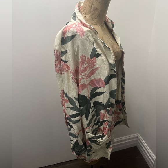 O’NEILL Hawaiian open blouse long sleeved shirt - Picture 7 of 12